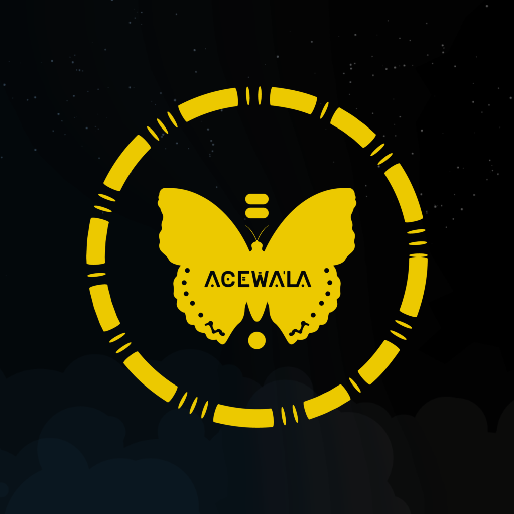 Logo sur fond sombre d'Acewa'la