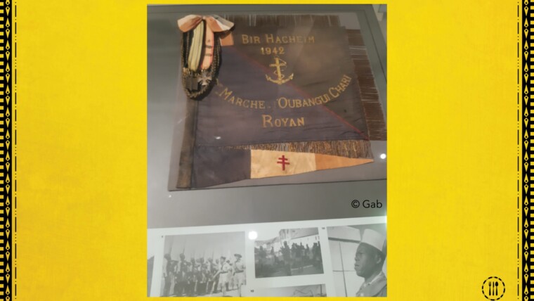 Fanion du Bataillon de marche de l'Oubangui-Chari